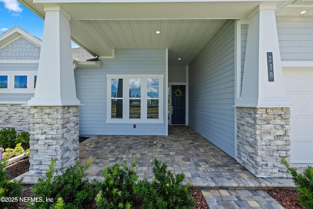 238 Courtney Chase Dr, Saint Augustine, FL 32092 - property entrance with stone siding