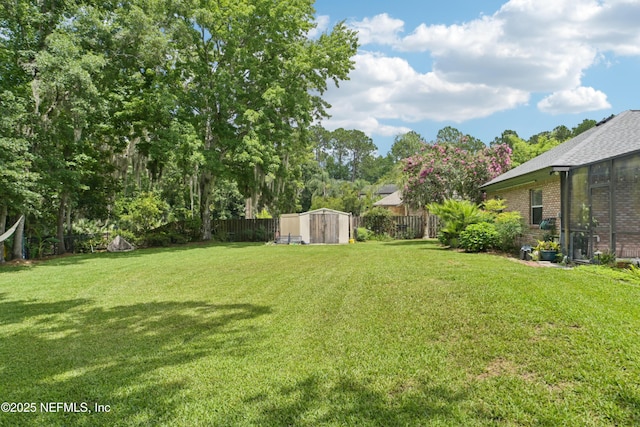 1288 Creek Bend Rd, Saint Johns, FL 32259 - fenced backyard featuring a shed