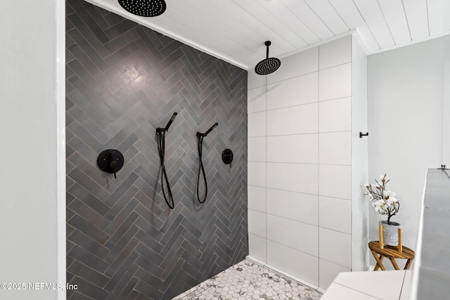 1823 N Lakeshore Dr, Fleming Island, FL 32003 - bathroom featuring a tile shower