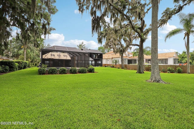 1823 N Lakeshore Dr, Fleming Island, FL 32003 - view of yard with a lanai
