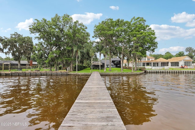 1823 N Lakeshore Dr, Fleming Island, FL 32003 - dock area featuring a water view
