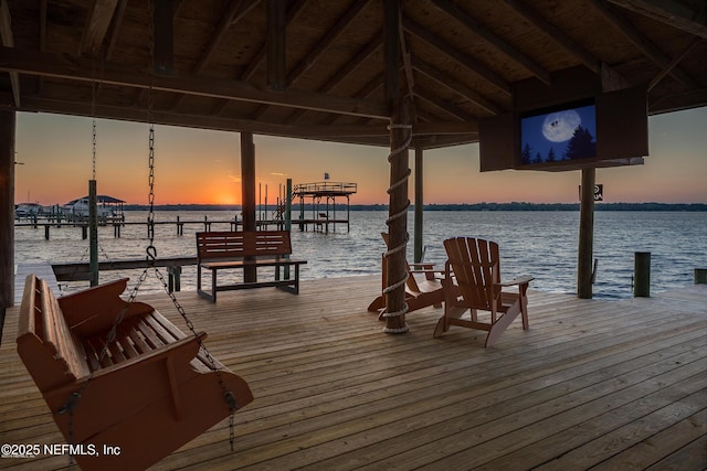 1823 N Lakeshore Dr, Fleming Island, FL 32003 - dock area featuring a water view