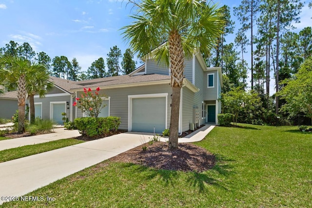 81 Scotch Pebble Dr, Saint Augustine, FL 32259 - view of front of home with an attached garage, concrete driveway, and a front yard