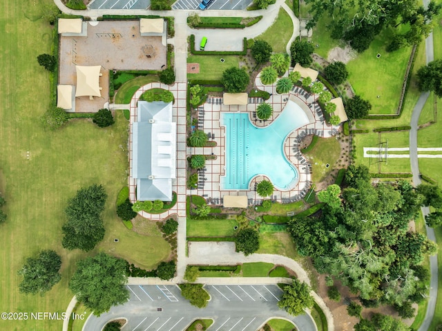 452 Deer Valley Dr, Ponte Vedra, FL 32081 - bird's eye view of a pool area