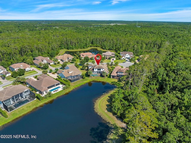 452 Deer Valley Dr, Ponte Vedra, FL 32081 - aerial view of property's location with a heavily wooded area and nearby suburban area