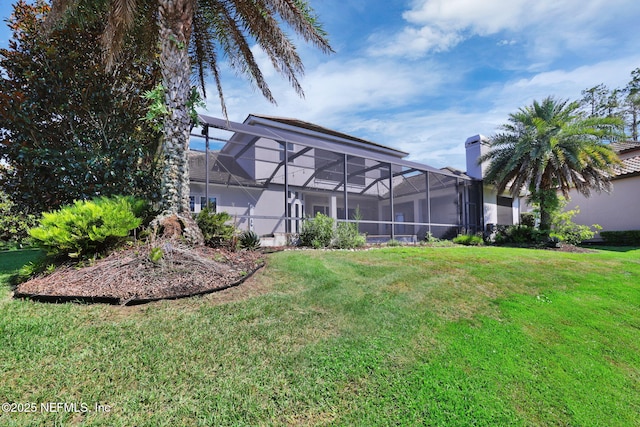 452 Deer Valley Dr, Ponte Vedra, FL 32081 - view of grassy yard with a lanai