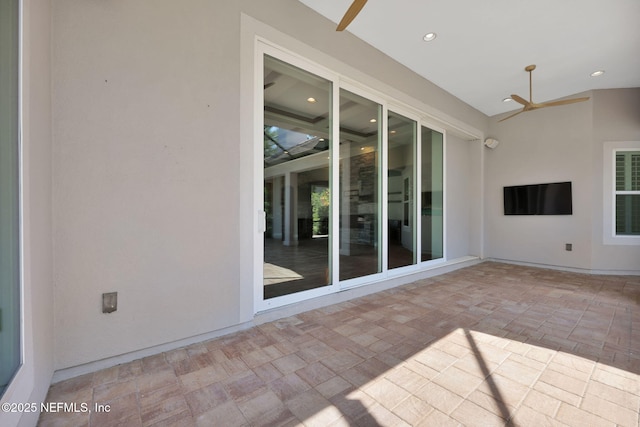 452 Deer Valley Dr, Ponte Vedra, FL 32081 - view of patio featuring a ceiling fan
