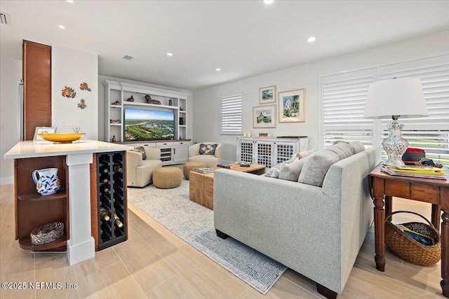 2638 W End St, Jacksonville, FL 32233 - living area featuring recessed lighting and light wood-style flooring