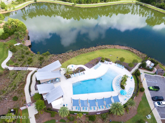 117 Redbud Ln, Yulee, FL 32097 - aerial view of a large body of water and a pool
