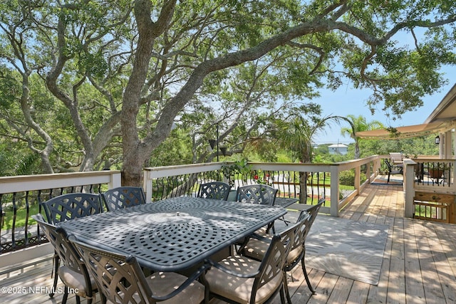 136 Sherwood Ave, Saint Augustine, FL 32084 - deck with outdoor dining area