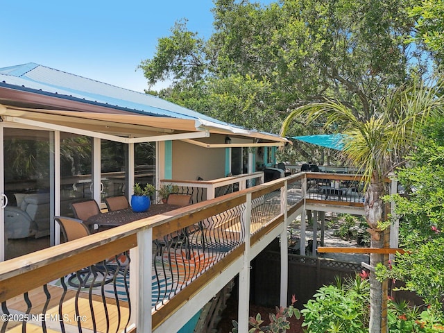 136 Sherwood Ave, Saint Augustine, FL 32084 - deck featuring outdoor dining area