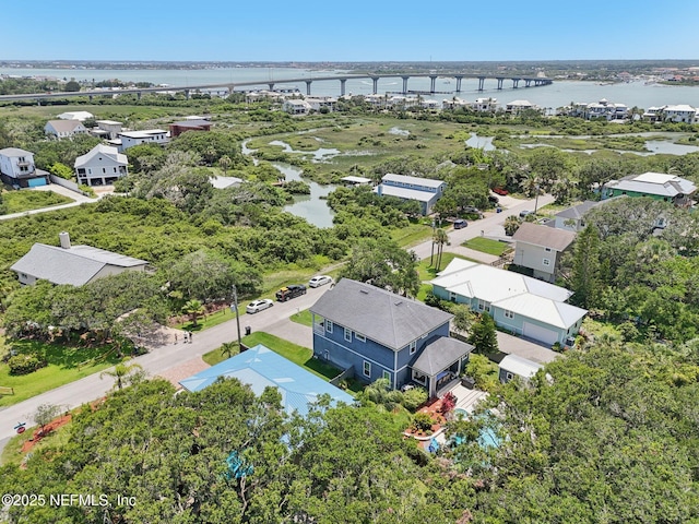 136 Sherwood Ave, Saint Augustine, FL 32084 - bird's eye view of a notable bridge and a nearby body of water