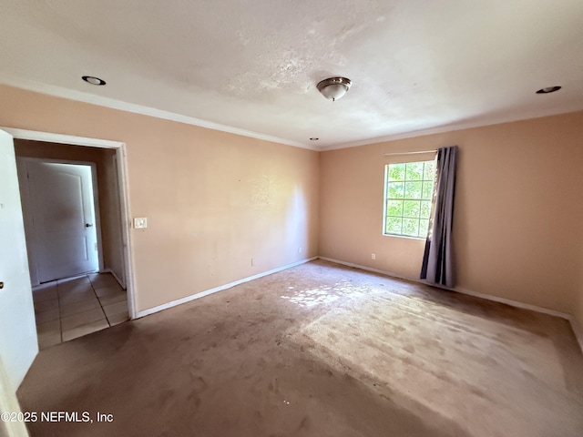 427 Crestwood St, Jacksonville, FL 32208 - empty room featuring ornamental molding and baseboards