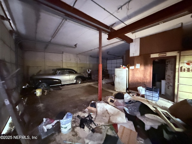 427 Crestwood St, Jacksonville, FL 32208 - garage with freestanding refrigerator