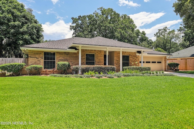 12137 Dividing Oaks Trl E, Jacksonville, FL 32223 - single story home featuring brick siding, driveway, a garage, and roof with shingles