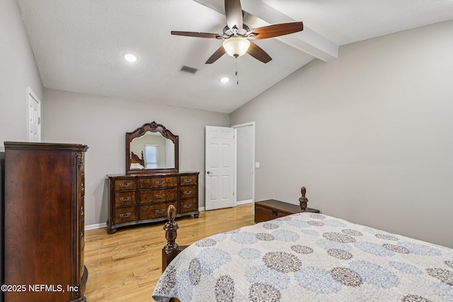 12137 Dividing Oaks Trl E, Jacksonville, FL 32223 - bedroom with light wood finished floors, recessed lighting, and a ceiling fan