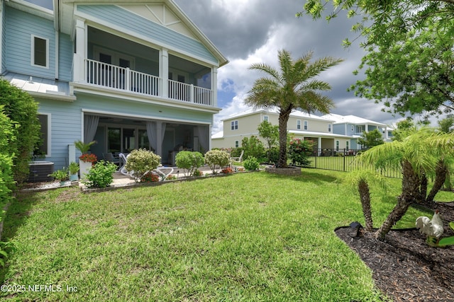 651 Rum Runner Way, Saint Johns, FL 32259 - view of yard with a balcony and a patio