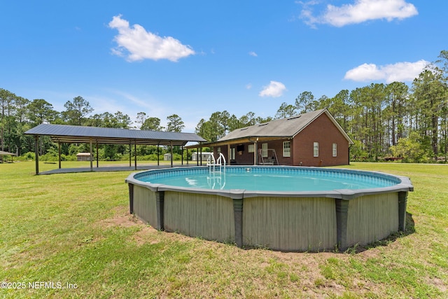 34100 Old Baldwin Rd, Callahan, FL 32011 - outdoor pool with a lawn and a gazebo