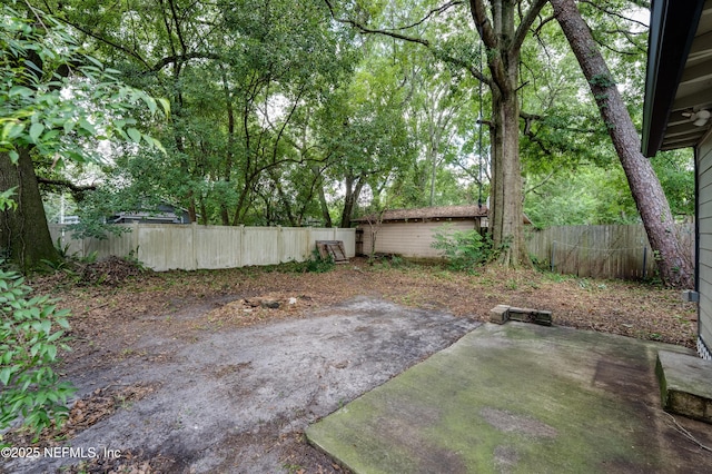 3516 Myra St, Jacksonville, FL 32205 - fenced backyard featuring a patio