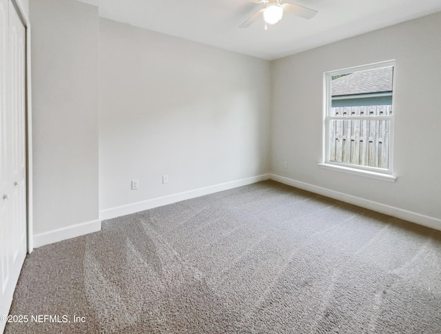 6191 Daylilly Rd, Macclenny, FL 32063 - carpeted spare room with ceiling fan and baseboards