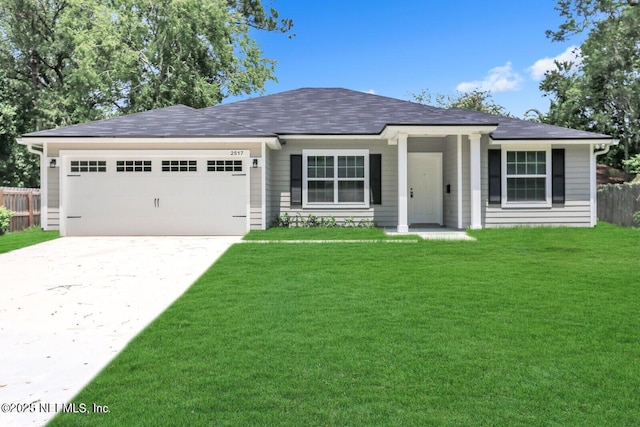 5050 San Juan Ave, Jacksonville, FL 32210 - single story home featuring a garage, driveway, and roof with shingles
