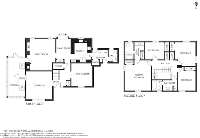 1071 Foxmeadow Trl, Middleburg, FL 32068 - view of home floor plan