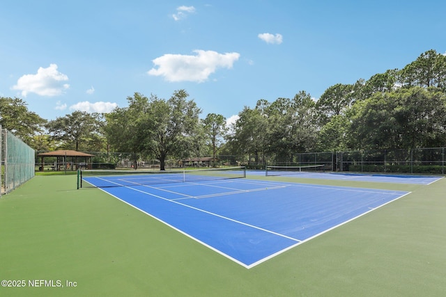 1071 Foxmeadow Trl, Middleburg, FL 32068 - view of tennis court with community basketball court