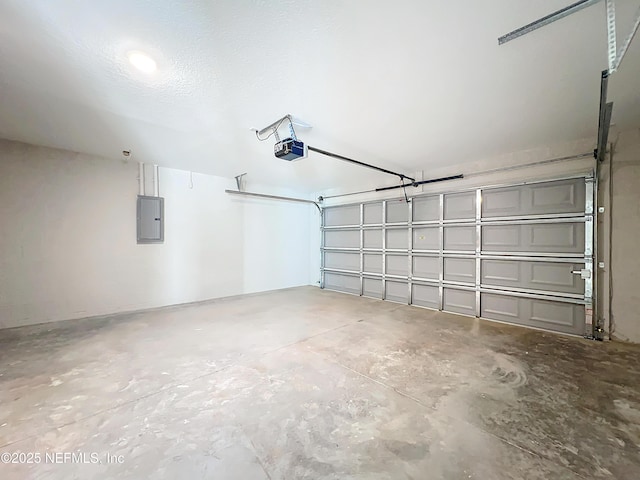 9473 N Athenia Dr, Citrus Springs, FL 34434 - garage featuring electric panel and a garage door opener