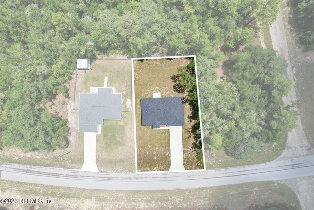 9473 N Athenia Dr, Citrus Springs, FL 34434 - aerial view of property and surrounding area with property boundaries highlighted
