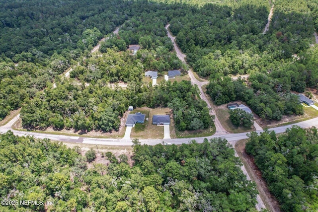 9473 N Athenia Dr, Citrus Springs, FL 34434 - bird's eye view of a heavily wooded area