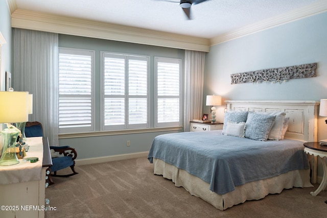 13464 Ellsworth Ln, Jacksonville, FL 32225 - bedroom featuring ornamental molding and carpet floors