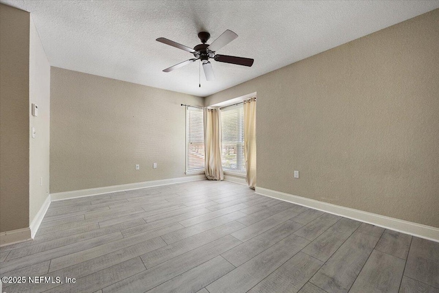 730 Tidewater Ct, Ponte Vedra Beach, FL 32082 - unfurnished room featuring ceiling fan, wood finished floors, and a textured ceiling