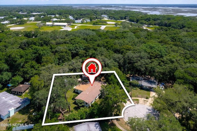 2453 Jetty Ct, Jacksonville, FL 32233 - aerial overview of property's location with property parcel outlined