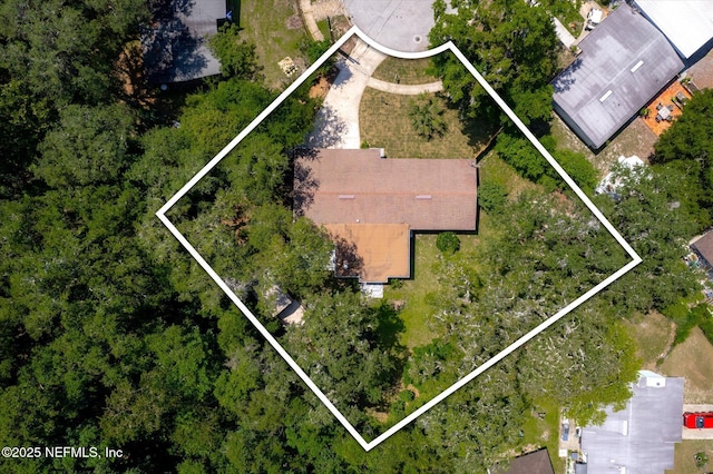 2453 Jetty Ct, Jacksonville, FL 32233 - aerial overview of property's location featuring property boundaries highlighted
