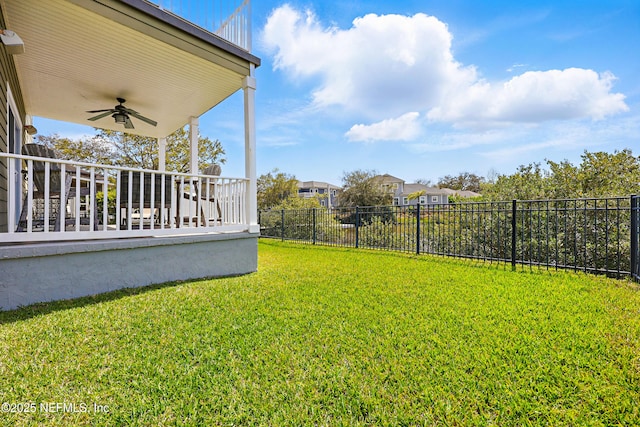 644 Sun Down Cir, Saint Augustine, FL 32080 - view of yard with ceiling fan