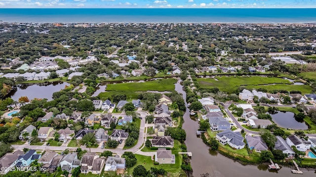 644 Sun Down Cir, Saint Augustine, FL 32080 - aerial view of property's location featuring a large body of water and nearby suburban area