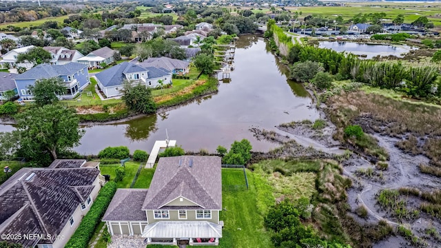 644 Sun Down Cir, Saint Augustine, FL 32080 - aerial view of residential area with a large body of water