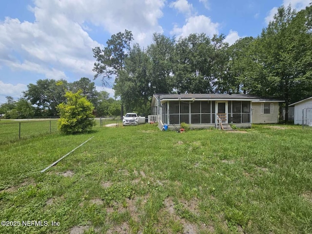 105 Owens Acres Dr, Macclenny, FL 32063 - view of yard with a sunroom