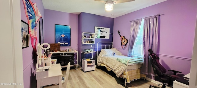308 Winding Oak Way, Saint Augustine, FL 32084 - bedroom with light wood finished floors and ceiling fan
