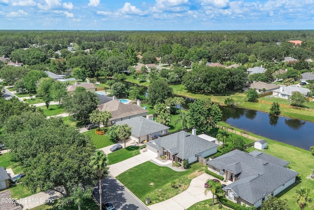 429 N Bridgestone Ave, Saint Johns, FL 32259 - aerial perspective of suburban area with a nearby body of water and a heavily wooded area