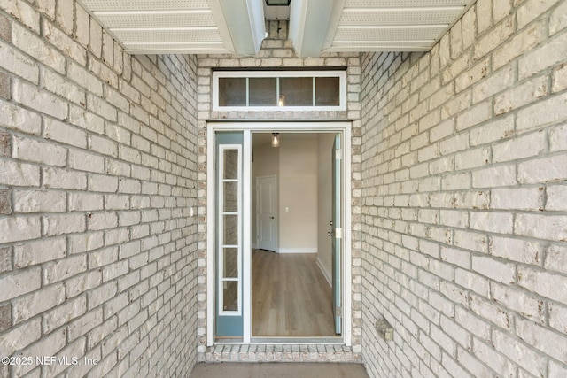 78262 Saddle Rock Rd, Yulee, FL 32097 - doorway to property featuring brick siding