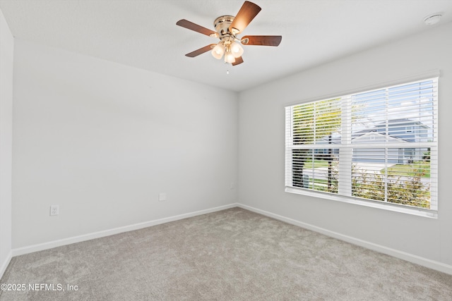 82 Birchfield Ln, Saint Augustine, FL 32092 - carpeted empty room with ceiling fan and a smoke detector