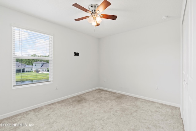 82 Birchfield Ln, Saint Augustine, FL 32092 - spare room featuring carpet floors and a ceiling fan