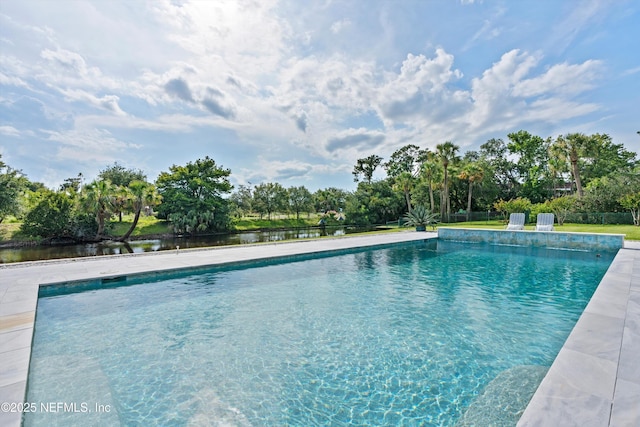 1786 Selva Marina Dr, Atlantic Beach, FL 32233 - swimming pool featuring view of wooded area