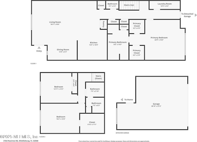 3164 Ravines Rd, Middleburg, FL 32068 - view of property floor plan