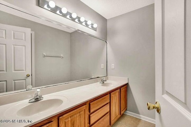 3164 Ravines Rd, Middleburg, FL 32068 - bathroom featuring double vanity and tile patterned flooring