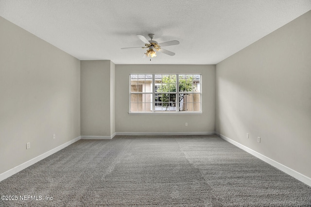 3164 Ravines Rd, Middleburg, FL 32068 - unfurnished room with ceiling fan, carpet floors, and a textured ceiling