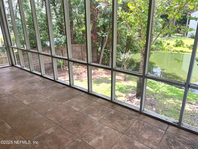 1102 Wood Hill Pl Unit 1102, Jacksonville, FL 32256 - unfurnished sunroom featuring a water view