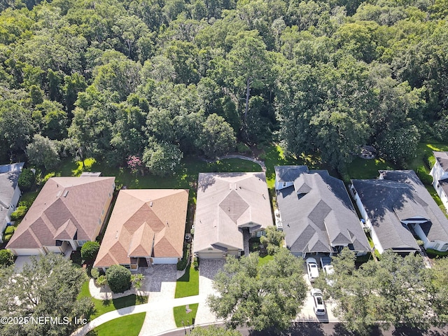 1356 Barrington Cir, Saint Augustine, FL 32092 - aerial view of residential area featuring a forest