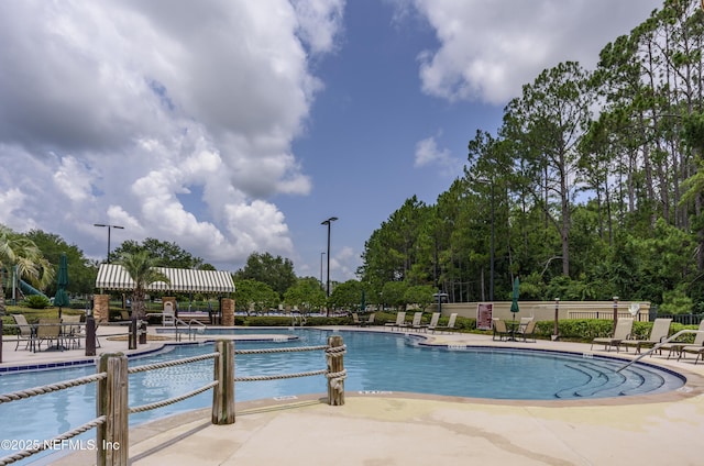 1356 Barrington Cir, Saint Augustine, FL 32092 - community pool with a patio